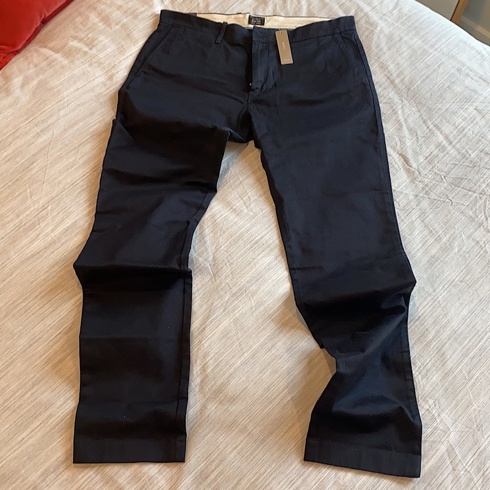 J Crew -Stretch Chino, Size: 33/34, Color: Deepest Navy